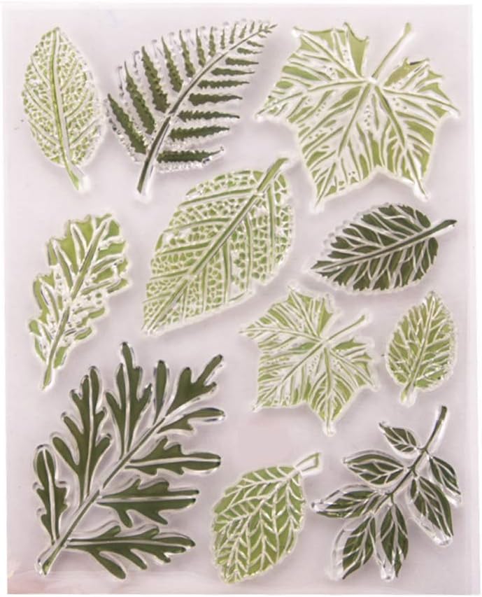 Lazder Leaf Silicone Clear Seal Stamp DIY Scrapbooking Embossing Photo Album Decorative Paper Card Craft Art Handmade Gift
