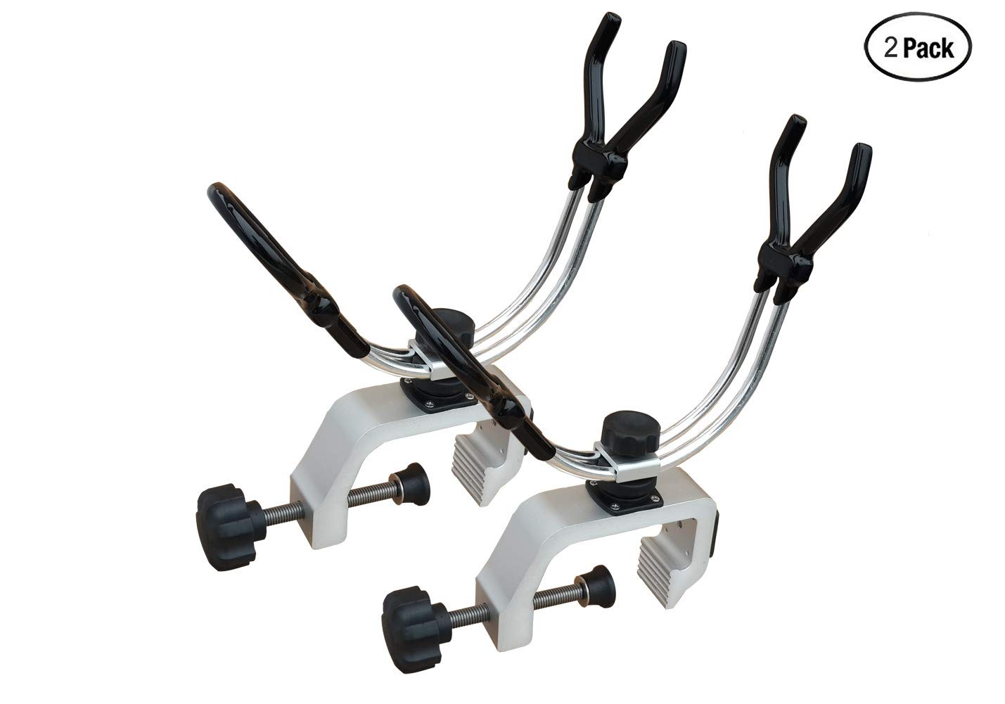 Brocraft B01cqbb5l8 Heavy 2pcs Duty釣りポールロッドホルダーwithアルミニウムユニバーサルクランプ 竿掛け ロッドホルダー 好きに