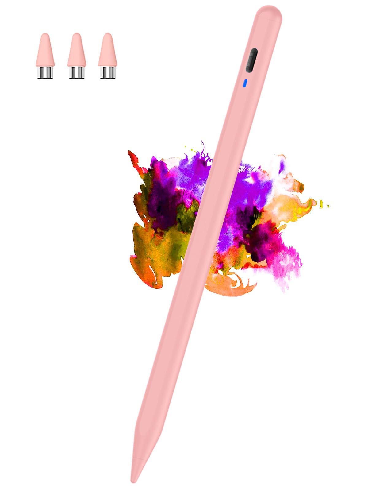Stylus Pen for Android, Magnetic Phone Pencil, CMARS Fine Point Stylus Pens for Touchscreen, Tablet Pencil Compatible with iPhone/Samsung/Xiaomi/Huawei/Vivo and Other Android Phone and Tablet - Pink