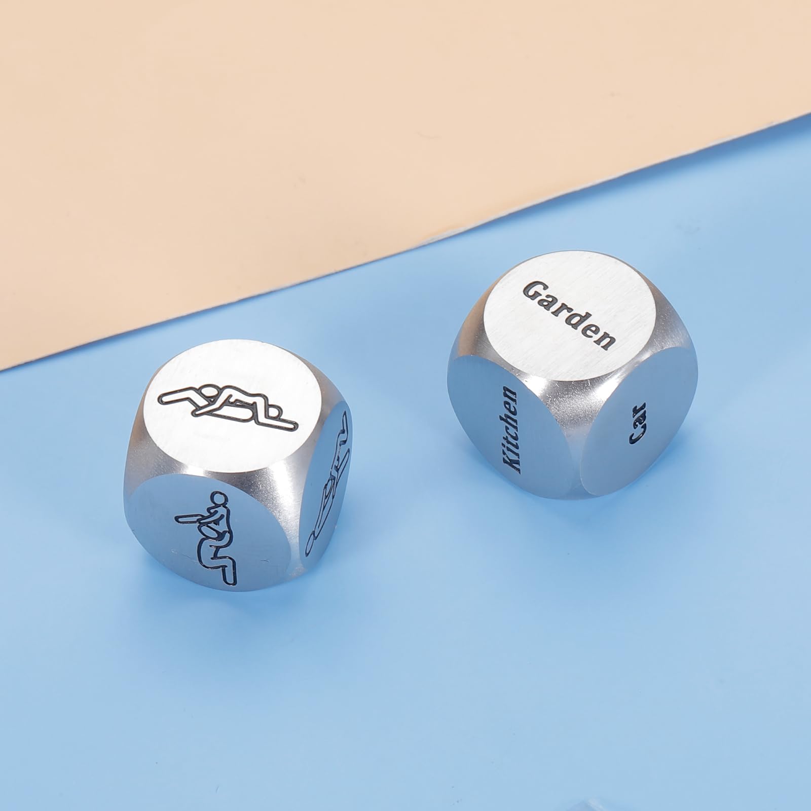 2 PCS Dice, Boo Basket Stuffer Valentines Day Gifts for Him Her Anniversary Decision Dice for Boyfriend Girlfriend Husband Wife Men Women Christmas Night Game Dice for Adults Bachelor Party Gifts