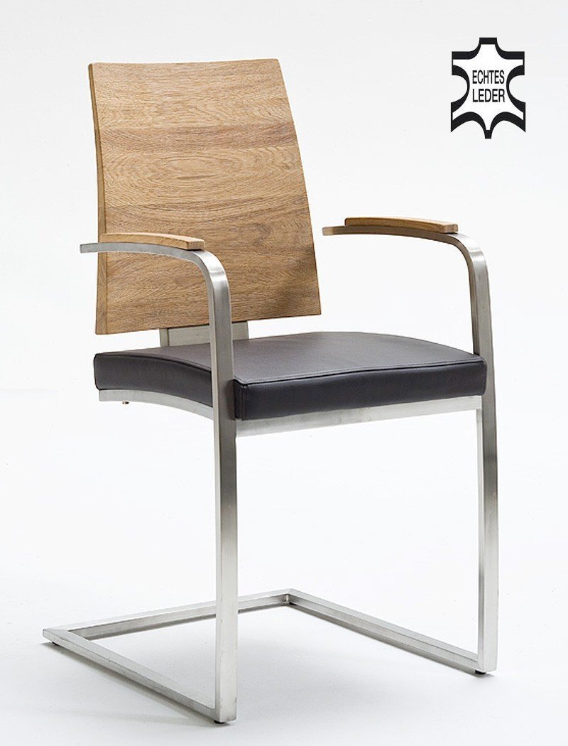 Esszimmertische Esszimmerstuhl Leder Edelstahl