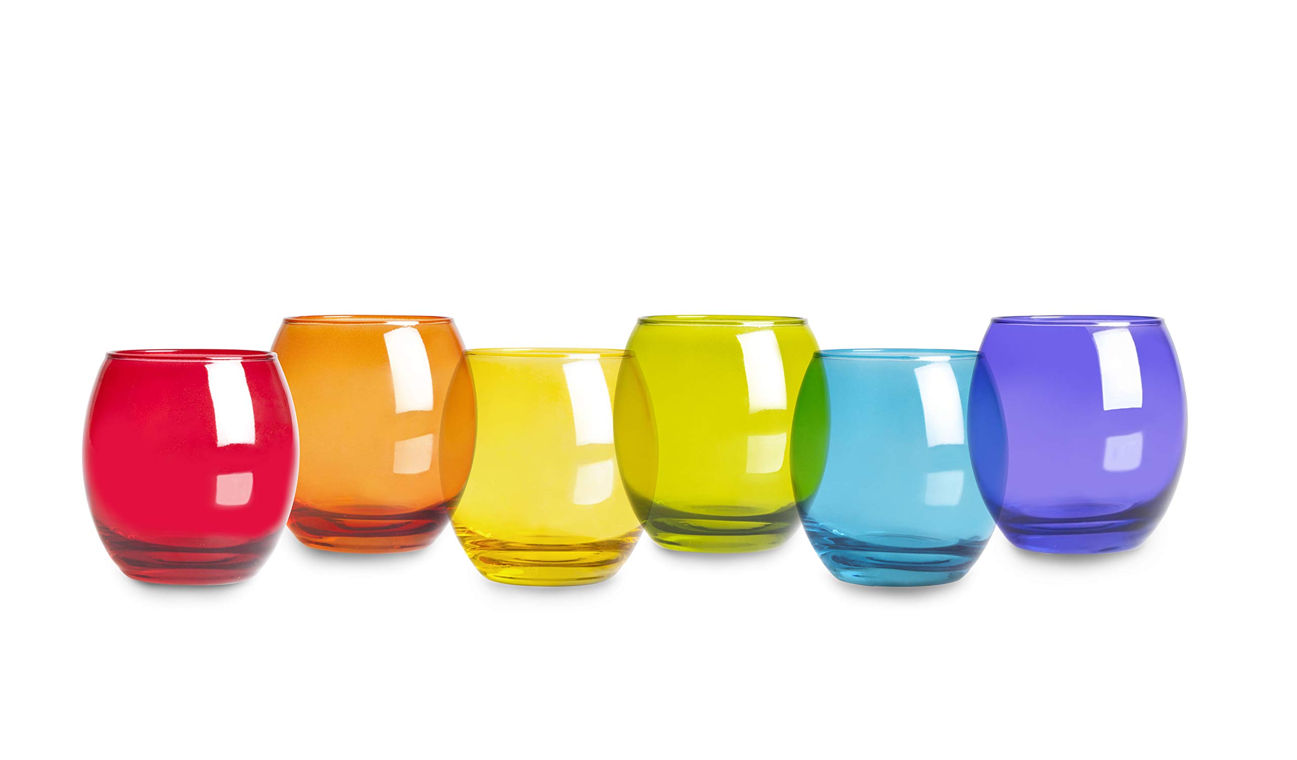 Excelsa San Josè Set of 6 Water Glasses, Glass, Multi-Coloured