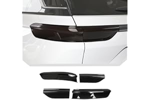 JeCar Smoked Tail Light Cover Trim Guards for 2021-2024 Jeep Grand Cherokee