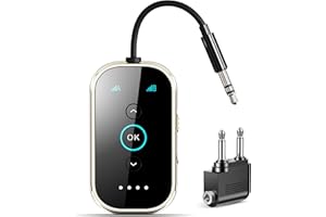 Ultra Xmagpot Bluetooth 5.4 Transmitter Receiver - CNC Aluminum & Ceramic Glass | Dual Link for 2 AirPods/Headphones | aptX Adaptive/HD Audio | Wireless Transmitter for Airplane/TV/Car/Gym