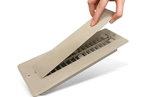 Safoner Aluminum RV Floor Vent Cover 2"x10" Register with Removable Cover, Durable Camper Essential, Pet-Friendly RV Vent Accessories for Inside, 1 Pack