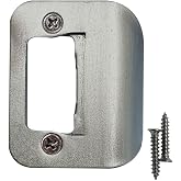 Gator Door Strike Plate 2-1/4" Latch Restorer, Satin Nickel, 1-Pack | Fixes Misaligned &amp; Won't-Latch Doors, No Chiseling, 2-1/4" x 1-3/4", Latch Restorer for Interior &amp; Exterior Doors