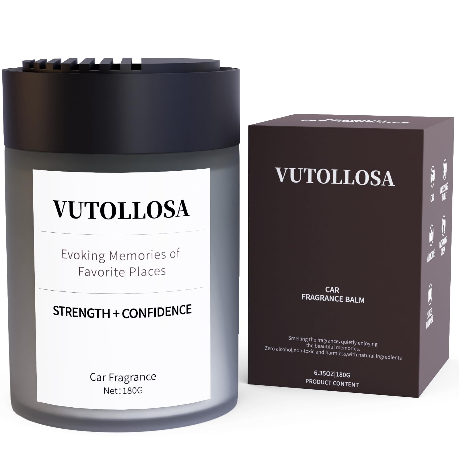 Car Diffuser Air Freshener Balm,Air Fresheners Scents Car Diffuser Accessories Daily Strength + Confidence