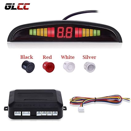 Amazon.com: White : GLCC Parking Assist Reversing Radar Car Detector ...