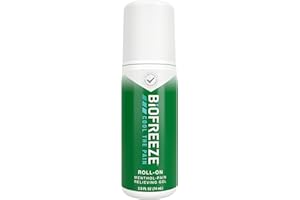 Biofreeze Roll On Pain Relief, Knee & Lower Back Relief, Arthritis Pain Reliever, Sore Muscle Relief, Neck Pain Relief, Cooling Joint Pain, FSA Eligible, Menthol Gel 2.5 Fl Oz