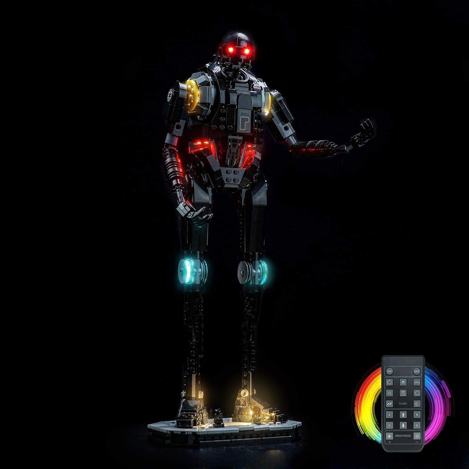 LocoLee Customized Version Led Light Set Compatible with Lego 76300 Arkham Asylum Led Decoration Lighting Kit Compatible with Lego 76300 Building Blocks Model,Only Lights Set,No Model — image 1