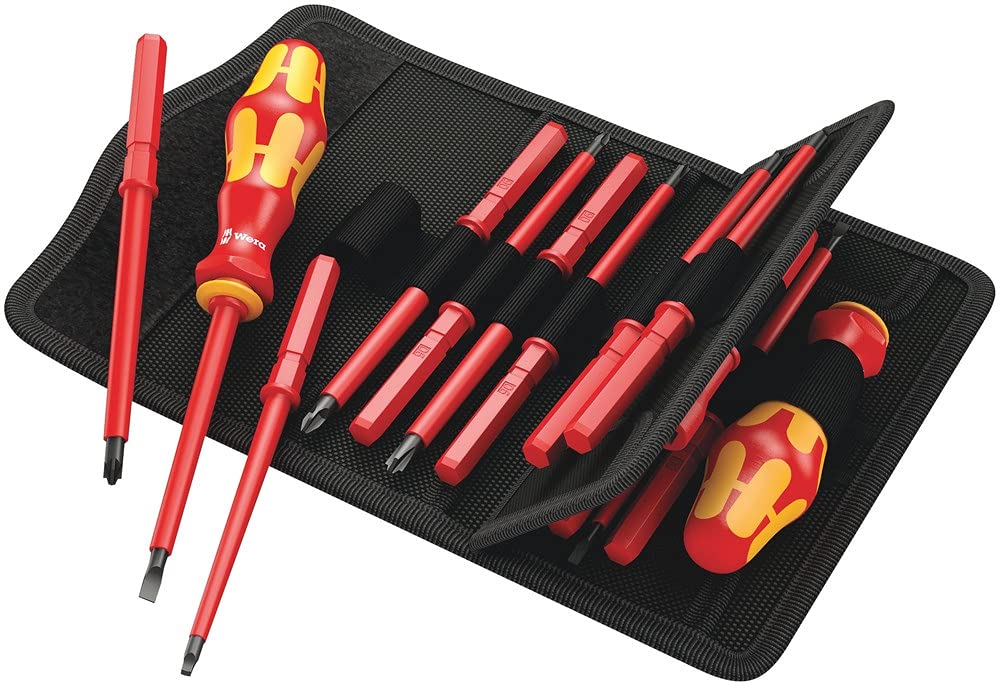 Wera - 5347108001 347108 Kraftform Kompakt VDE 60 i/62 i/68 i/18 Juego de cuchillas aisladas