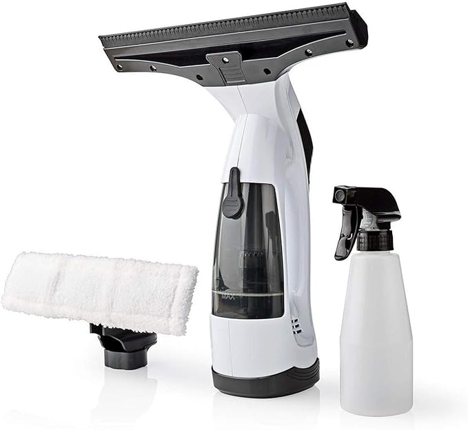 ExPro 10W Cordless Window Vacuum Cleaner with 70ml Water Tank, Spray