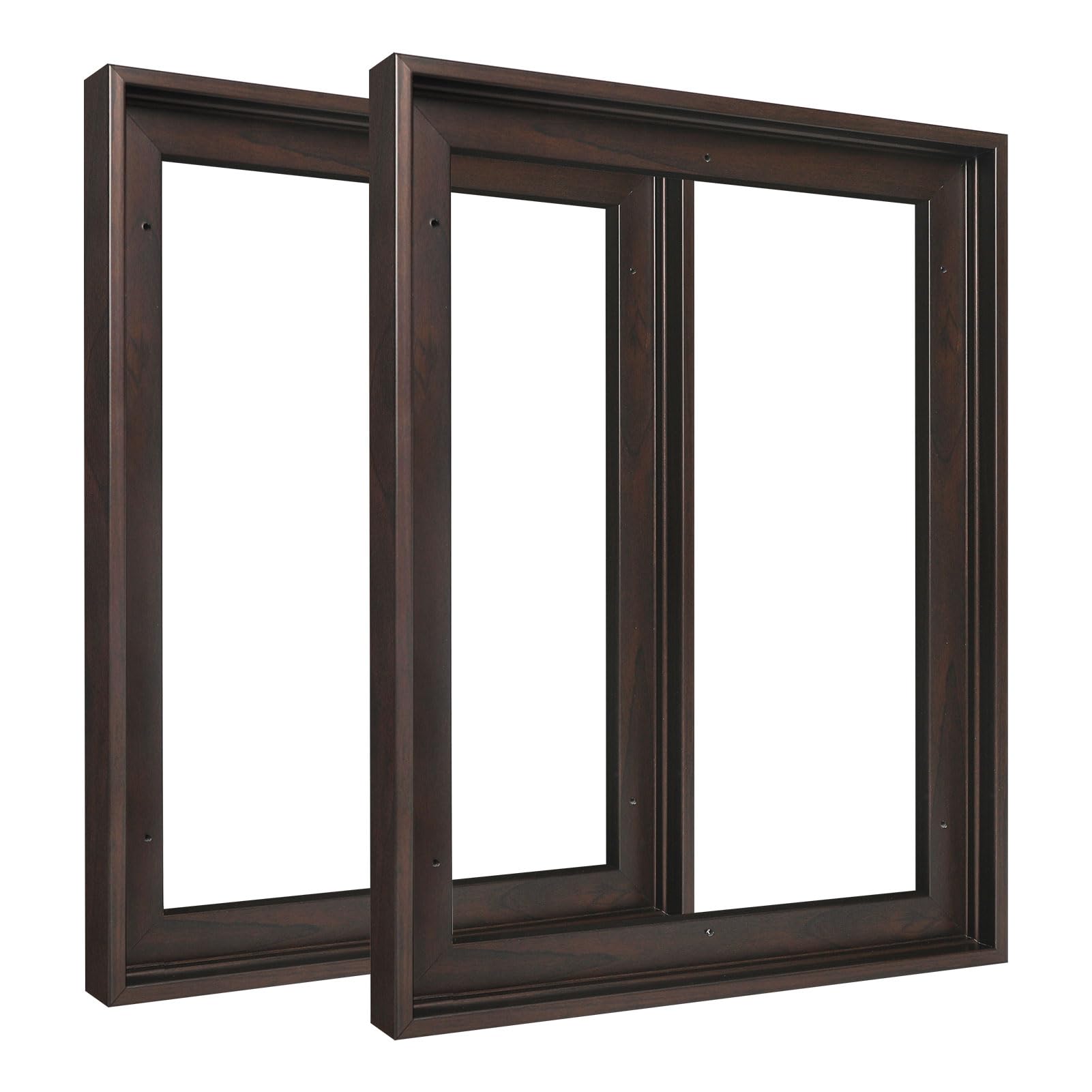 Photo 1 of FOLKOR Floating Frame for 16x20 Canvas Painting, 2 Pack Canvas Frames for 0.6-0.8” Deep Oil Paintings Art Prints Artwork, Floater Frame for Landscape Portrait Living Room Wall Decor (Black Brown)