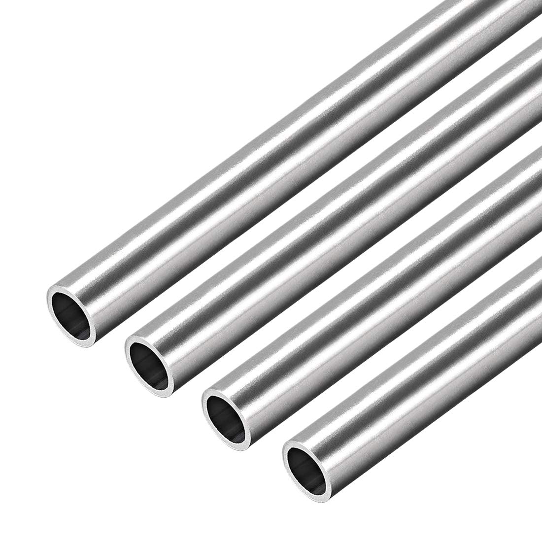 uxcell 304 Stainless Steel Round Tubing 9mm OD 1mm Wall Thickness 250mm Length Seamless Straight Pipe Tube 4 Pcs