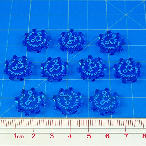 SW: Armada, Concentrated Fire Command Tokens, Fluorescent Blue (10)