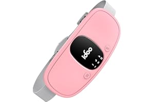 iDOO Heating Pad for Period Cramps, FSA Eligible Items, Christmas Gifts for Women Girls, Portable Heating Pad, Cordless Back Belly Heat Pad for Menstrual Cramps Relief, Period Heating Belt, Pink