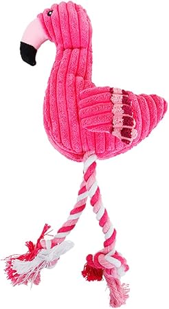 flamingo dog toy