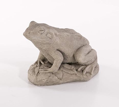 Ceragoo Steinfigur Tierfigur Gartenfigur 4kg Dekofigur Frosch Statue Steinguss Deko