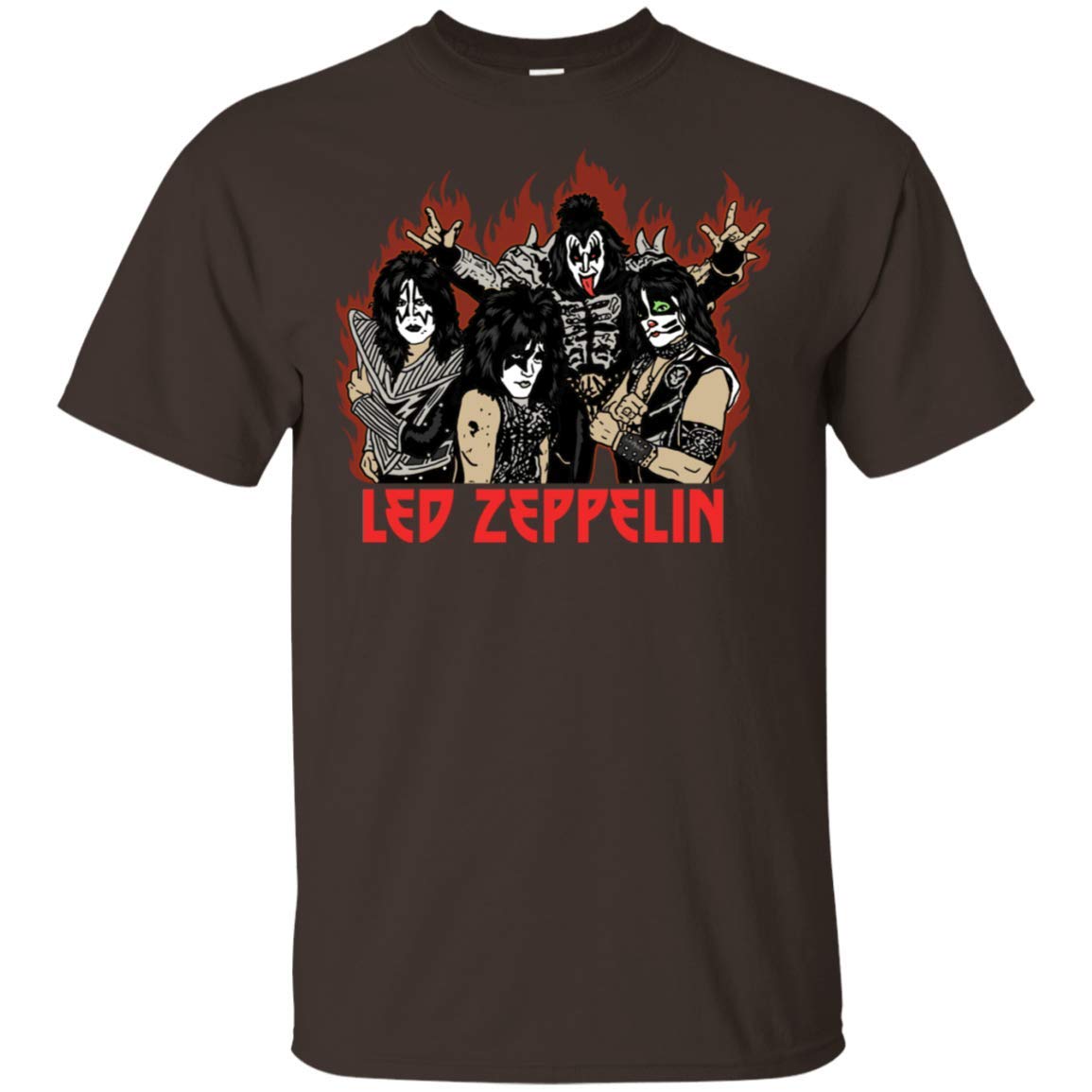 Led Zeppelin Kiss T Shirt For Rock Lovers Minaze