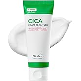 NEUL20S Spicule CICA Foam Cleanser, 3.38 fl oz/100ml | Hydrating Korean Face Wash with Centella Asiatica, Hyaluronic Acid & Tea Tree, Gentle Daily Cleanser for Sensitive & Acne-Prone Skin