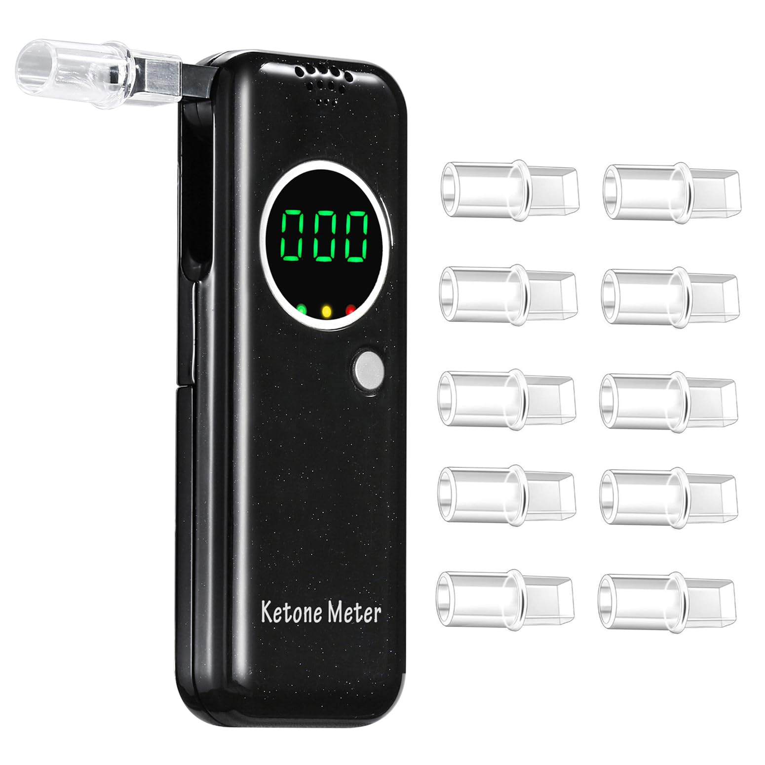 Photo 1 of Ketone Breath Monitoring Analyzer for Acetone Check - Professional Breath Ketosis Meter Upgraded Home Ketone Monitors Tester with 10 Mouthpieces, Ketogenic or Any Nutrition & Fitness Program
