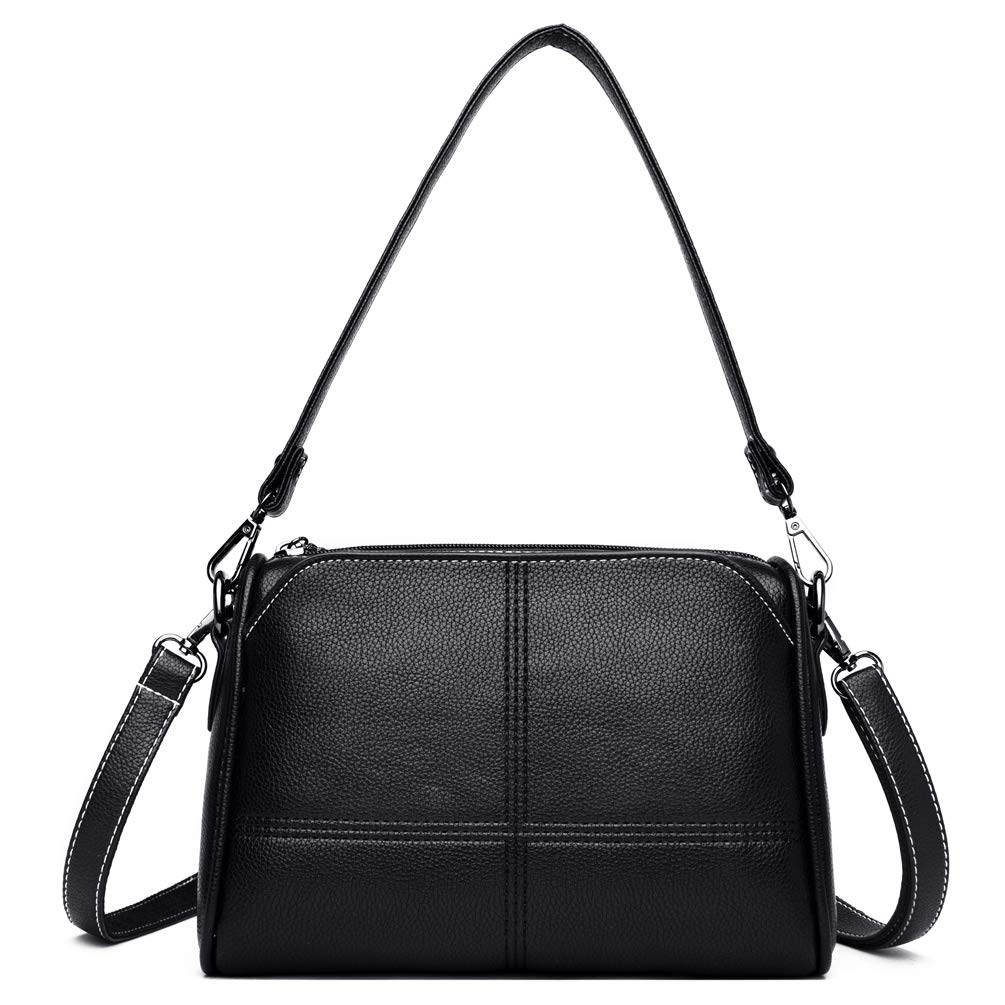 VBIGER Handtaschen Damen Klein PU Leder Umhängetasche Leicht Schultertasche Hobo Taschen groß Perfektes Geschenk für Mama und Tante