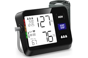 VERWINT Automatic Blood Pressure Monitor Upper Arm with Large Backlit Display, Accurate Digital BP Monitor with Adjustable Cuff 8.7"-16.5", 3x199 Sets Memory, Include Batteries and Type C Cable