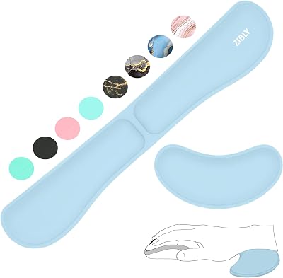 ZIBLY Wrist Rest Keyboard and Mouse Set Non-Slip Ergonomic Memory Foam
