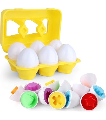 Bizak Tomy Toomies Fit-in Easter Eggs – 6 Küken & 6 Eierschalen Zum Stapeln & Zuordnen