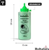 Hultafors Neon Green Chalk Line 200g Indoor Outdoor Bright Precise Long-Lasting view 2