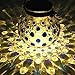 Sogrand Solar Table Light Solar Glass Ball Table Lamp Jar Lights Outdoor Decorations Hanging Solar Lantern