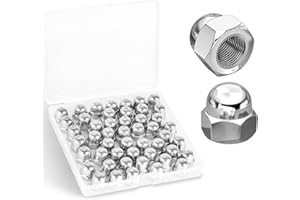 Hmevsafinect #10-24 Acorn Cap Nuts, 304 Stainless Steel 18-8 Acorn Cap Nuts, 20pcs (20, #10-24)