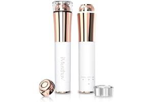 iMusthav Portable Facial Hair Remover for Women – Painless, Fast & Precise Flawless Electric Razor & Epilator for Face, Lips, Chin Hair Removal – 18K Gold-Plated, 360° LED Light