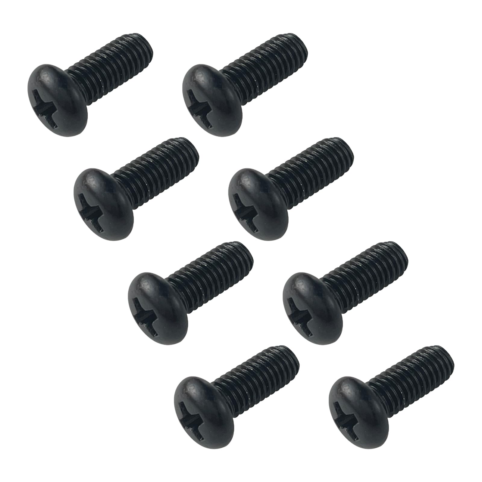 Photo 1 of OTTOPO Rear License Plate Screws M5-0.8X12mm Compatible with Tesla Model 3, Y and BMW 18-8 Stainless Steel Black Zinc Plated 8 Pack