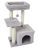 FISH&NAP Cute Cat Tree Kitten Cat Tower for Indoor