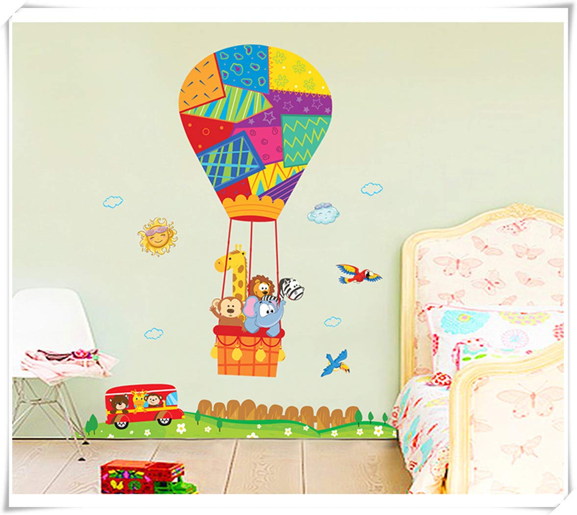 Amazon Com Kindergarten Wall Decoration Hot Air Balloon