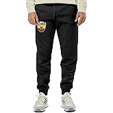 Ecuador Crest - Soccer Futbol Cup Unisex Drawstring Fleece Jogger Pants (Small, Black)