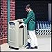 Rubbermaid Commercial Products Untouchable 35 Gal Square Trash Container, Gray, for Offices/Mailrooms/Classrooms/Areas of High Waste Generation