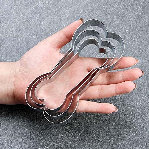 BakingWorld Dog Cookie Cutter Set 7 Piece Dog,Paw Print,Dog House,Dog Droppings and Dog Bone