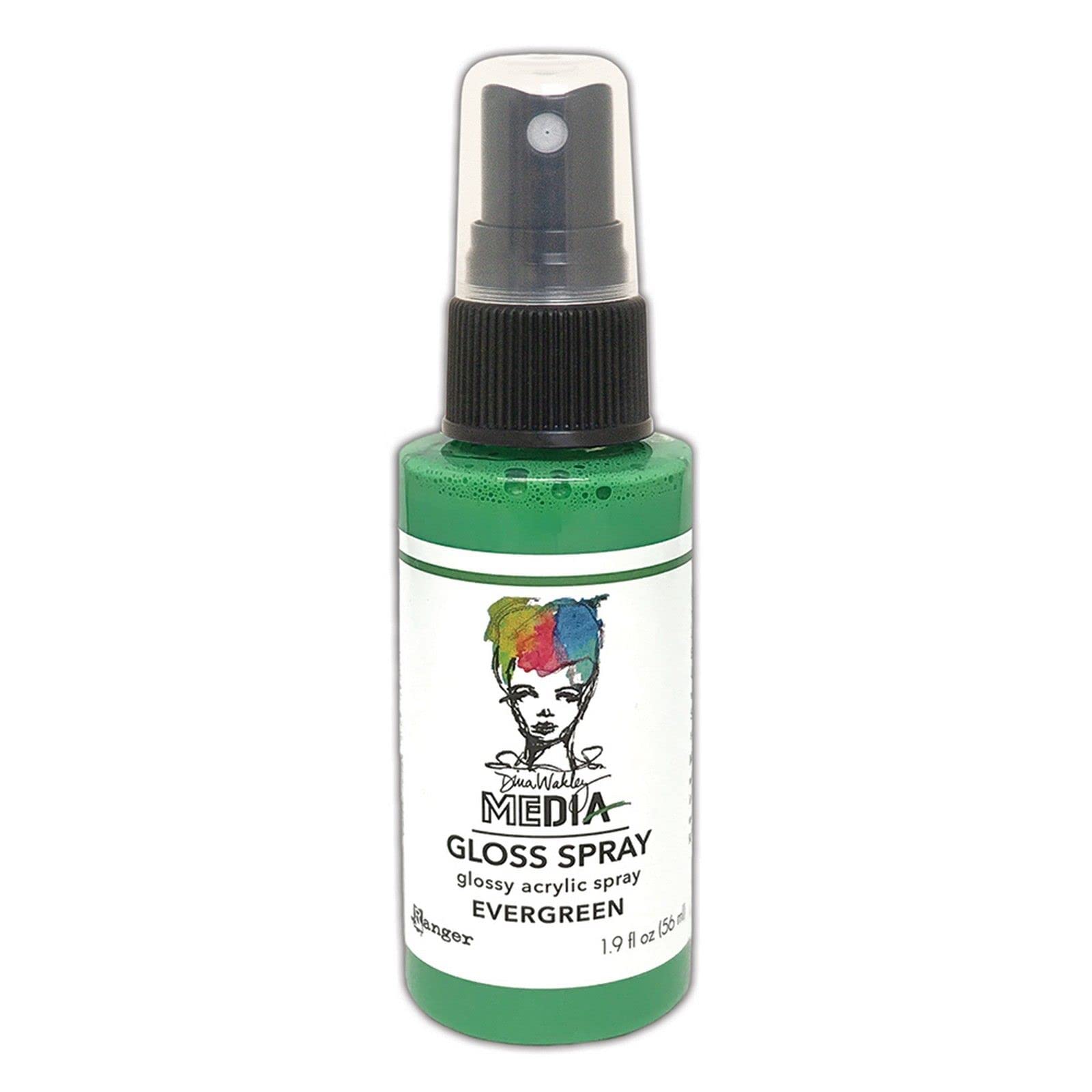 Dina Wakley Media Gloss Sprays 2oz-Evergreen