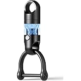 FEGVE Quick Release Keychain, Titanium Detachable Magnetic Key Holder with 2/3inch D Ring for Car Key Fob,Safely Lock System