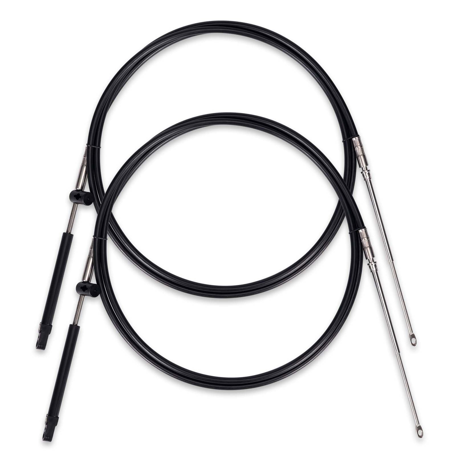 Photo 1 of Atesilor 2pcs 10FT Gen2 Boat Throttle and Shift Cables Compatible with Mercury MerCruiser Marine Force Outboard Engine 4000 Series Controller, Replace CC18910