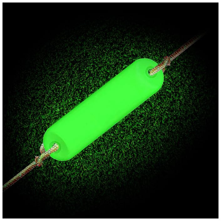 Glow Markers - Powerful Glow in The Dark Camping Accessories for Tent Campers - Solar Powered (Straight Marker)