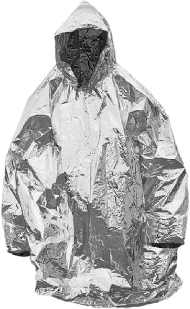 Mil-Tec Men's Poncho Jacket, Silver, One Size EU