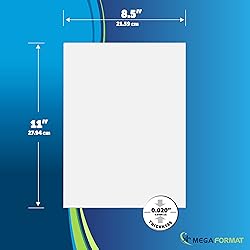 Mega Format Flexible Plastic Sheet - White Plastic