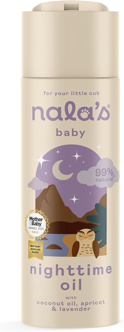 Nala's Baby Nighttime Oil 200ml – 99% Natural, Dermatologist Approved