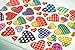 Jazzstick 400 Colorful Valentine Heart Decorative Sticker 10 Sheets (VST01A09)