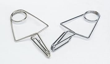 Spannklammern 2 Stück im Beutel, Stahl blank