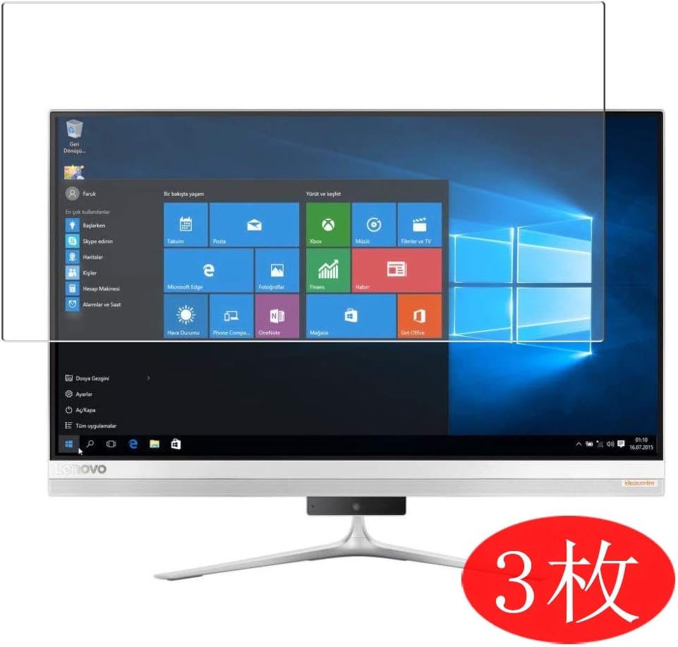 【3 Pack】 Synvy Screen Protector for Lenovo ideacentre AIO 520s 23" All in ONE TPU Flexible HD Film Protective Protectors [Not Tempered Glass]