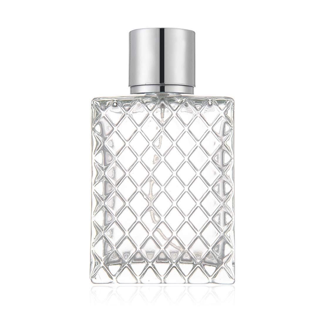 Enslz 100ml 3.4 oz Refillable Spray Perfume Bottles large cosmetic Fine Mist Atomizer Empty Portabe Clear Glass Essential Oil Container for Travel